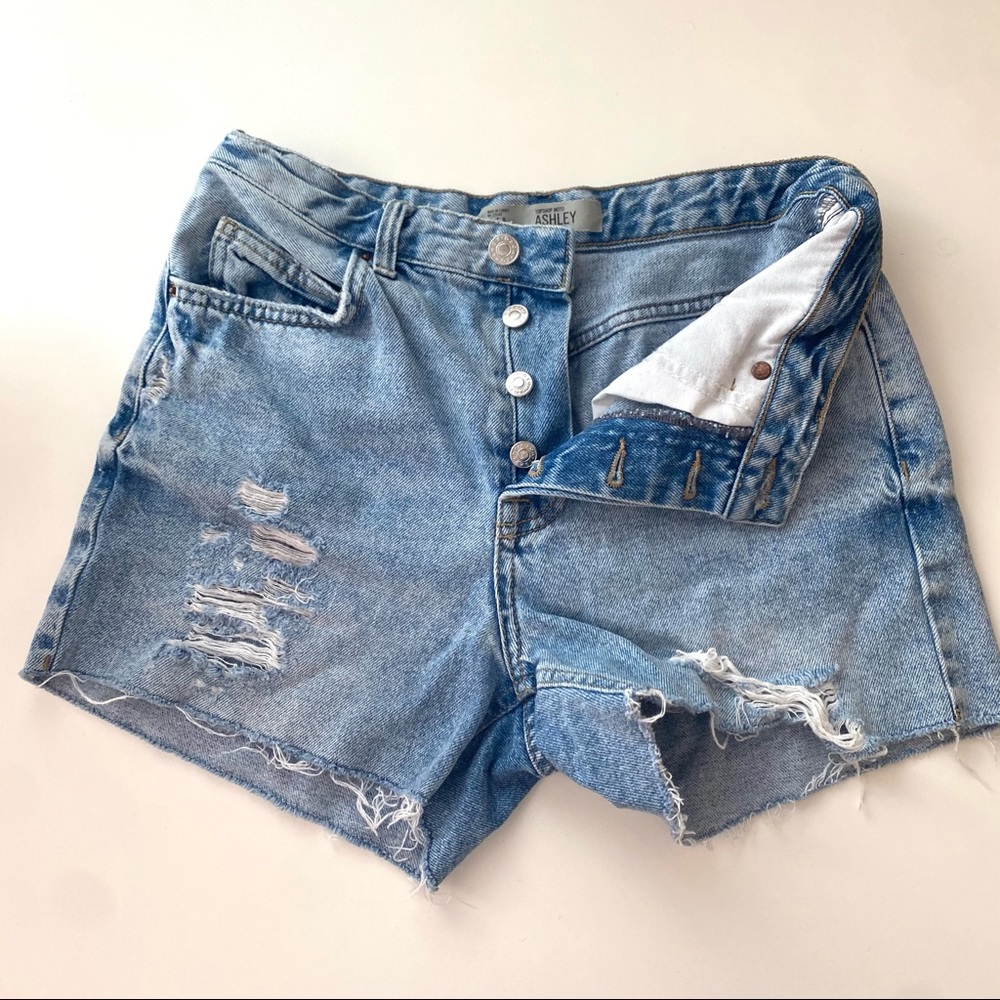 Top Shop Ashley Denim Shorts